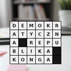 Rozwiązanie krzyżówki: ze stolicą w kinszasie - demokratyczna republika konga | hasła, synonimy i podpowiedzi Hasło krzyżówkowe ze stolicą w kinszasie - demokratyczna republika konga – rozwiązanie, synonimy, podpowiedzi i definicje krzyżówkowe